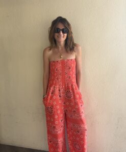 Combinaison bandana corail