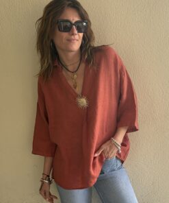 Blouse soleil Sol terracota