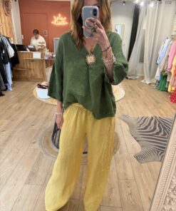 Alternative view of Blouse soleil Sol vert
