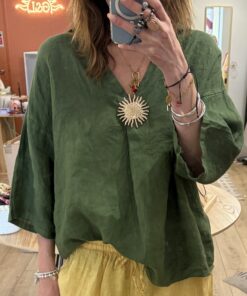 Blouse soleil Sol vert