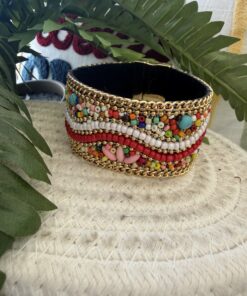 Bracelet Colombia perles rouge