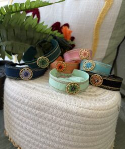 Bracelet tissu perles Lima