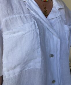 Alternative view of Chemise en lin Lana blanche