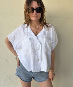 Chemise en lin Lana blanche