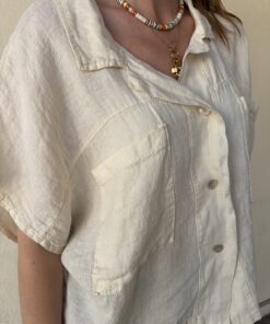Chemise en lin Lana beige