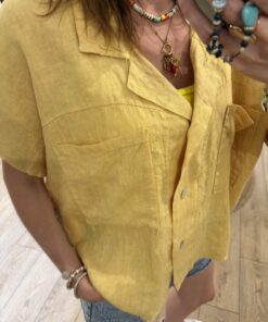 Alternative view of Chemise en lin Lana jaune