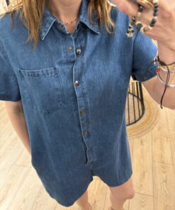 Alternative view of Combishort Combidrine bleu denim brut