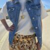 Veste sans manches en jean Erika
