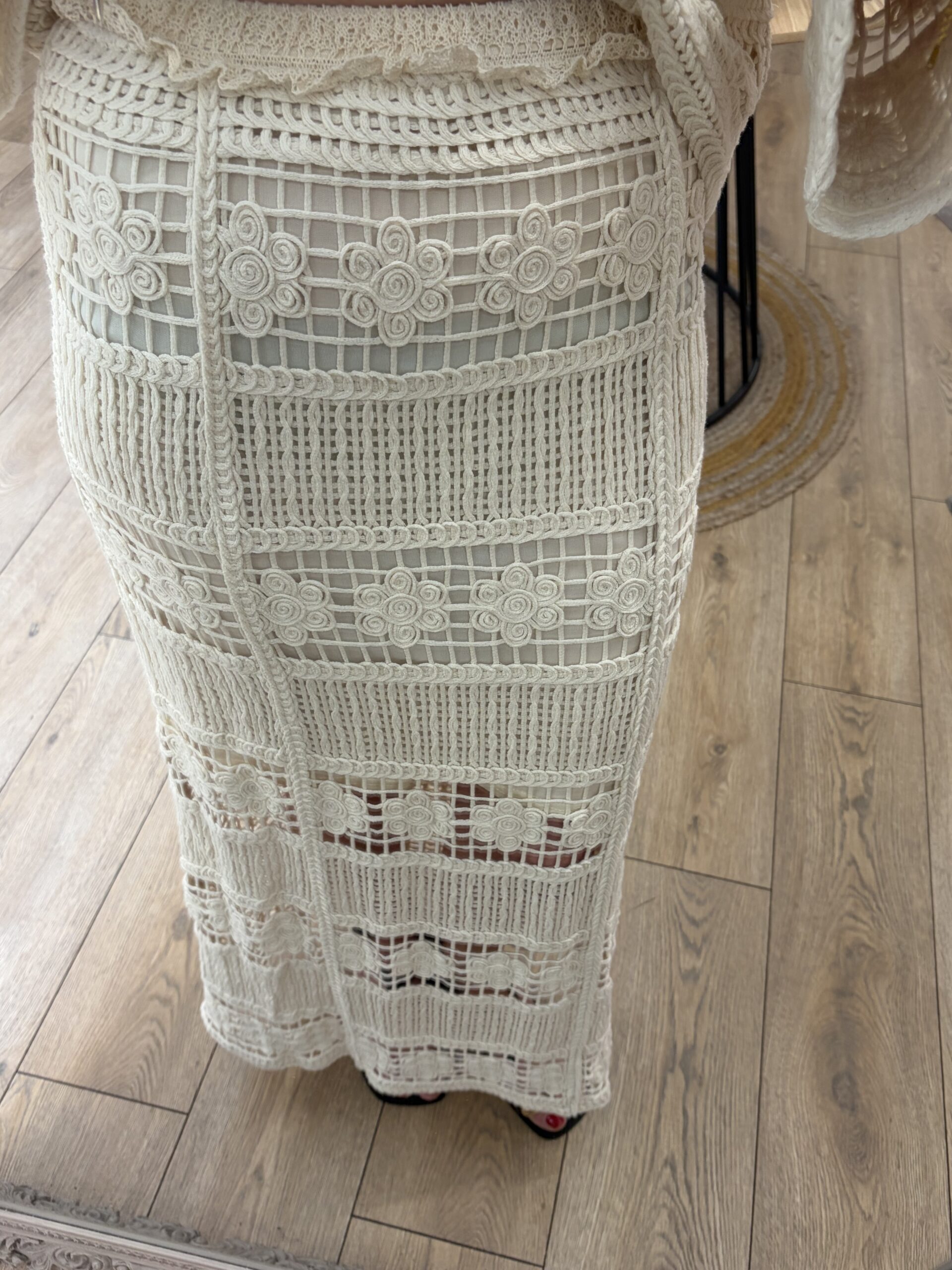 Jupe maille Mona écru – Image 2