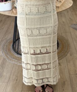 Jupe maille Mona écru