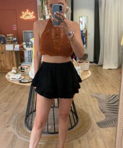 Alternative view of Jupe short Laura noir