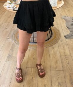 Jupe short Laura noir