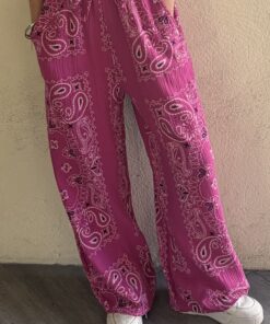 Pantalon bandana prune