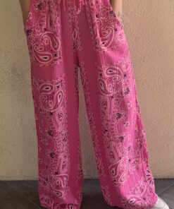 Pantalon bandana rose