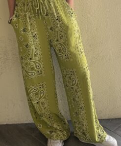 Pantalon bandana vert