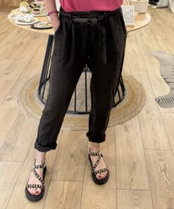 Pantalon à revers Lidia chocolat