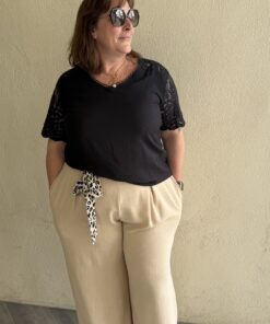 Alternative view of Pantalon fluide uni Lily beige