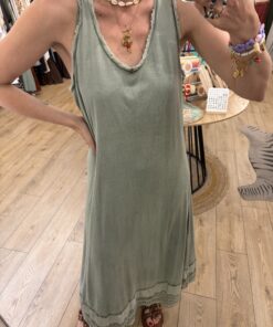 Robe Joséphine kaki