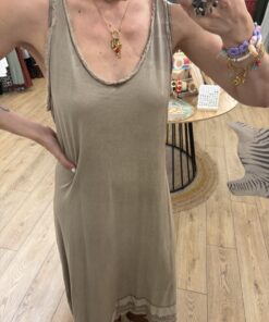 Robe Joséphine taupe