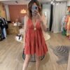 Robe courte Laly terracota