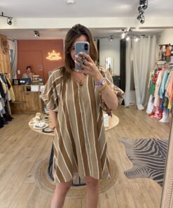 Alternative view of Robe Maya camel et beige