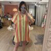 Robe Maya fuchsia et jaune