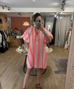 Robe Maya fuchsia et rose