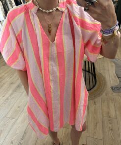 Alternative view of Robe Maya fuchsia et rose