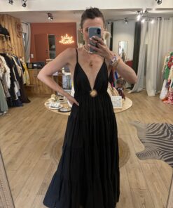 Robe longue Solena noir