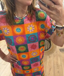 Alternative view of Robe t-shirt Sol multicolore