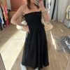 Robe bustier Victoria noire