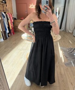 Alternative view of Robe bustier Victoria noire