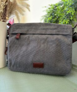 Sac reporter gris homme
