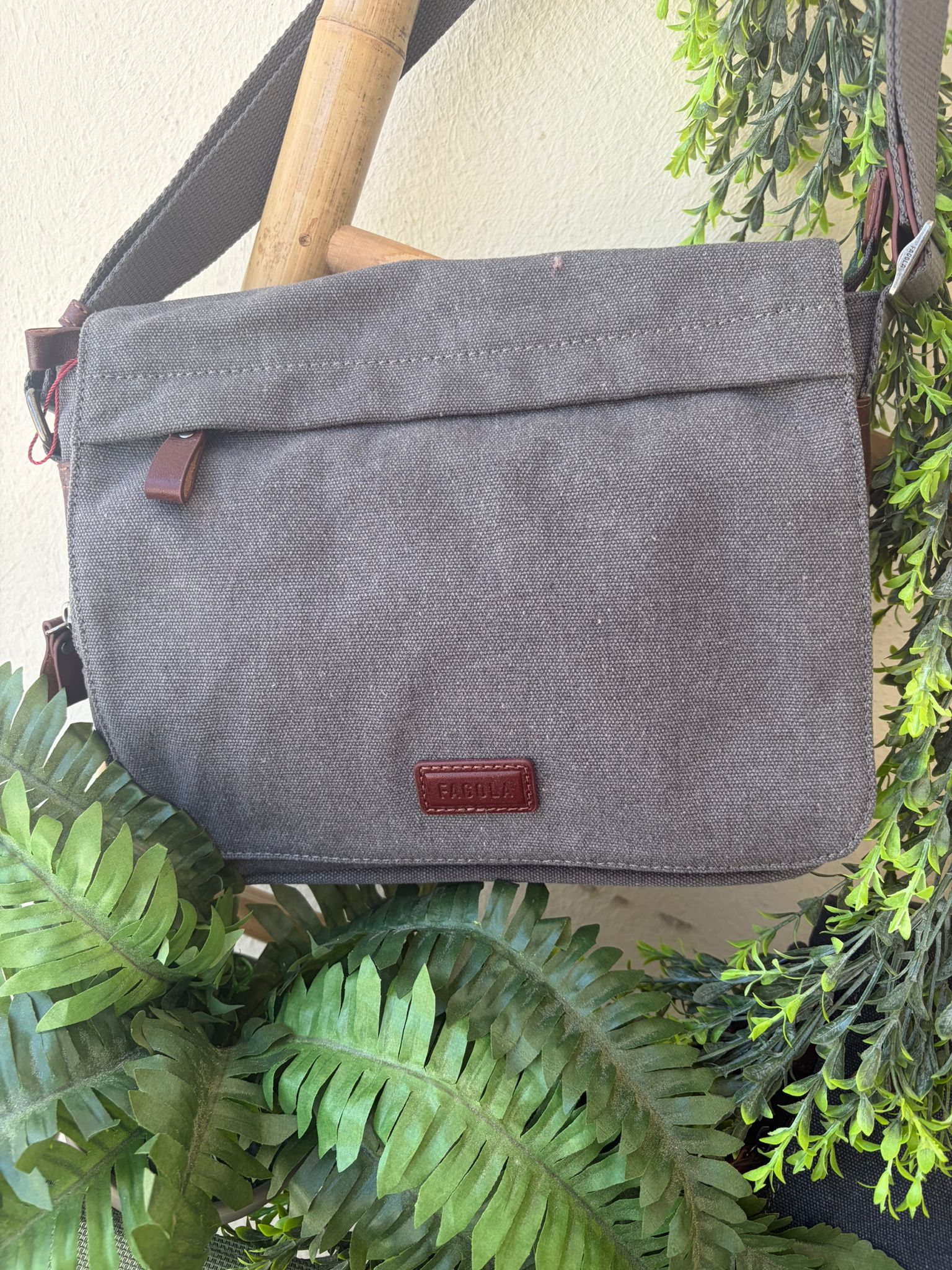 Sac reporter gris homme – Image 2
