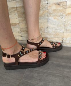 Alternative view of Sandales Cala chocolat