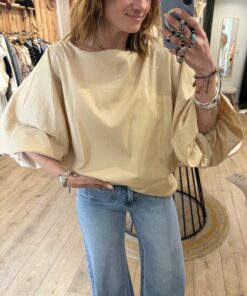 Alternative view of Top manches ballon Balloon beige