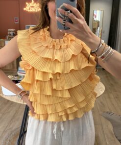 Top froufrou Maricha jaune