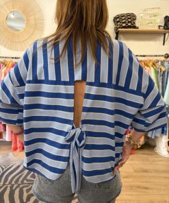 Alternative view of T-shirt rayé Noa bleu