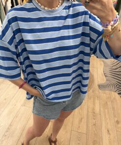 T-shirt rayé Noa bleu