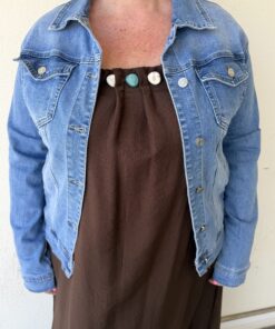 Alternative view of Veste en jean manches longues erika