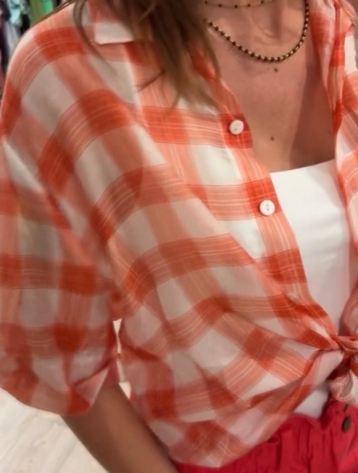 Chemise Caro rouge – Image 3