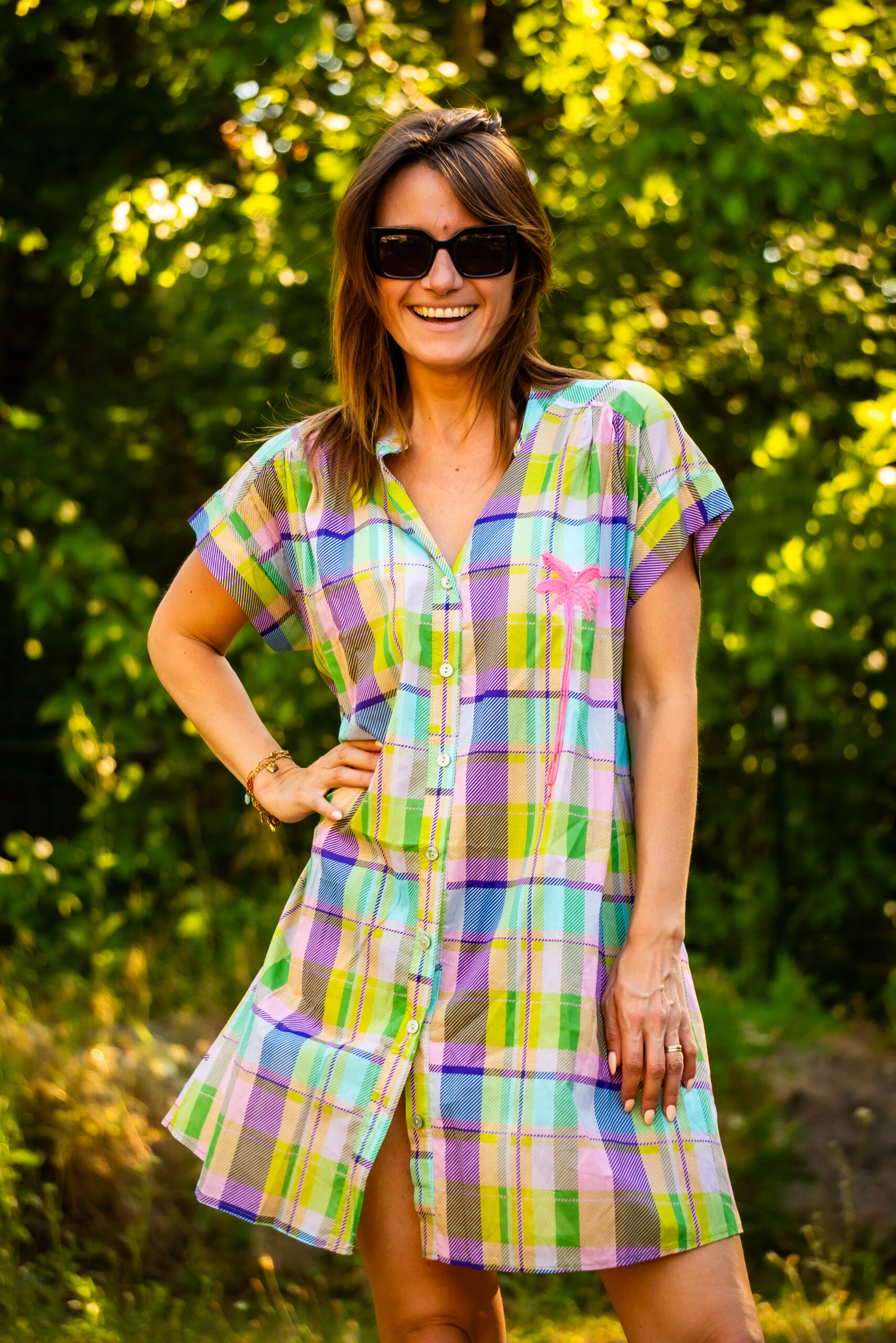 Robe chemise carreaux Palma – Image 4