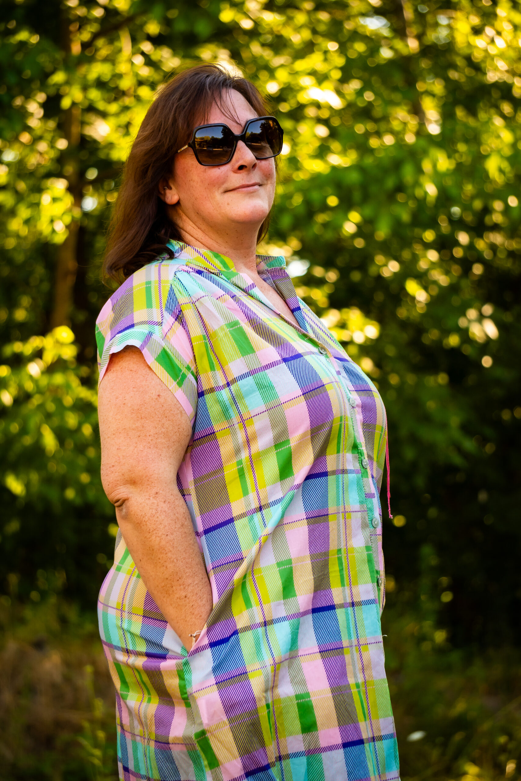Robe chemise carreaux Palma – Image 3