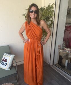 Robe Diane orange rouille