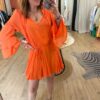 Robe courte Lala orange