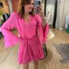 Robe courte Lala rose