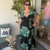 Robe Maelle noire et verte