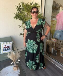 Robe Maelle noire et verte