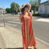 Robe rayée Marlène multicolore