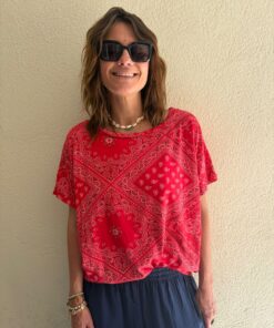T-shirt bandana rouge
